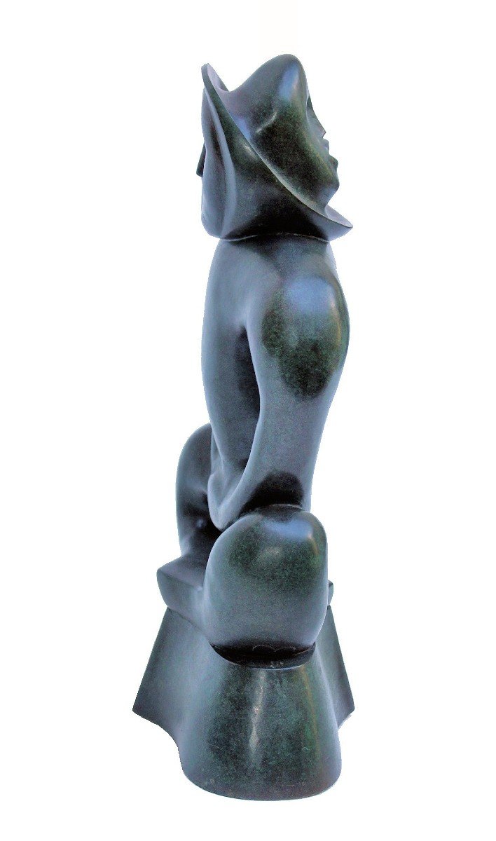 David Bialobroda 80's bronze "Placid & Anger"-photo-4
