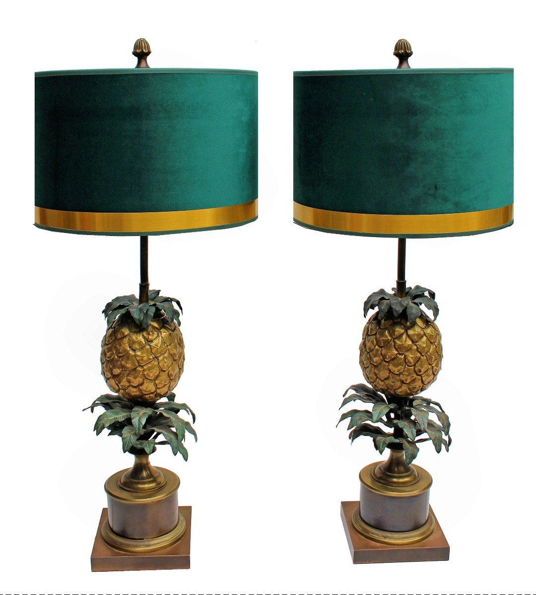Maison Charles Pair Of "pineapple" Lamps-photo-2