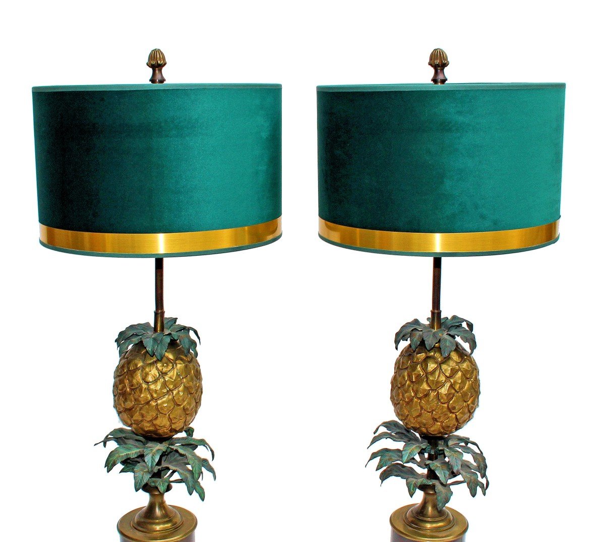 Maison Charles Pair Of "pineapple" Lamps-photo-1