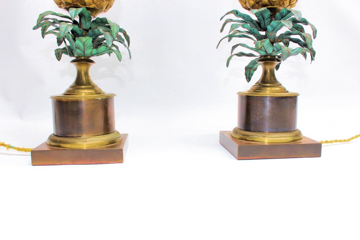 Maison Charles Paire de Lampes "Ananas"-photo-5