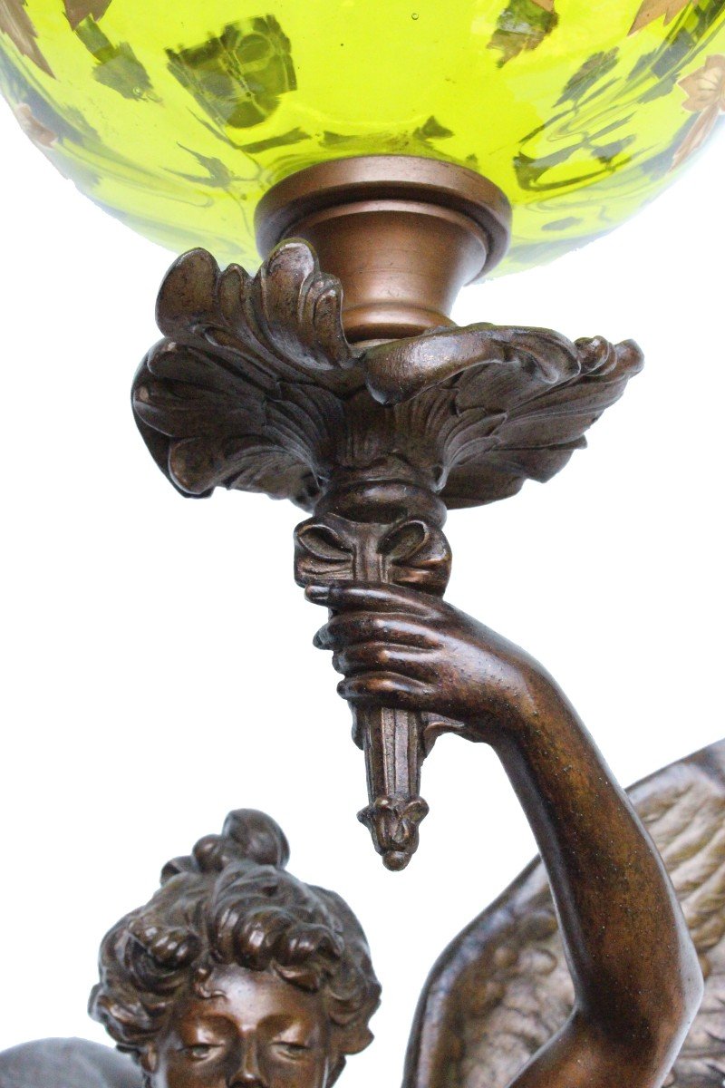 E.bruchon Torchère Lamp Nineteenth (h: 1 M 13)-photo-7