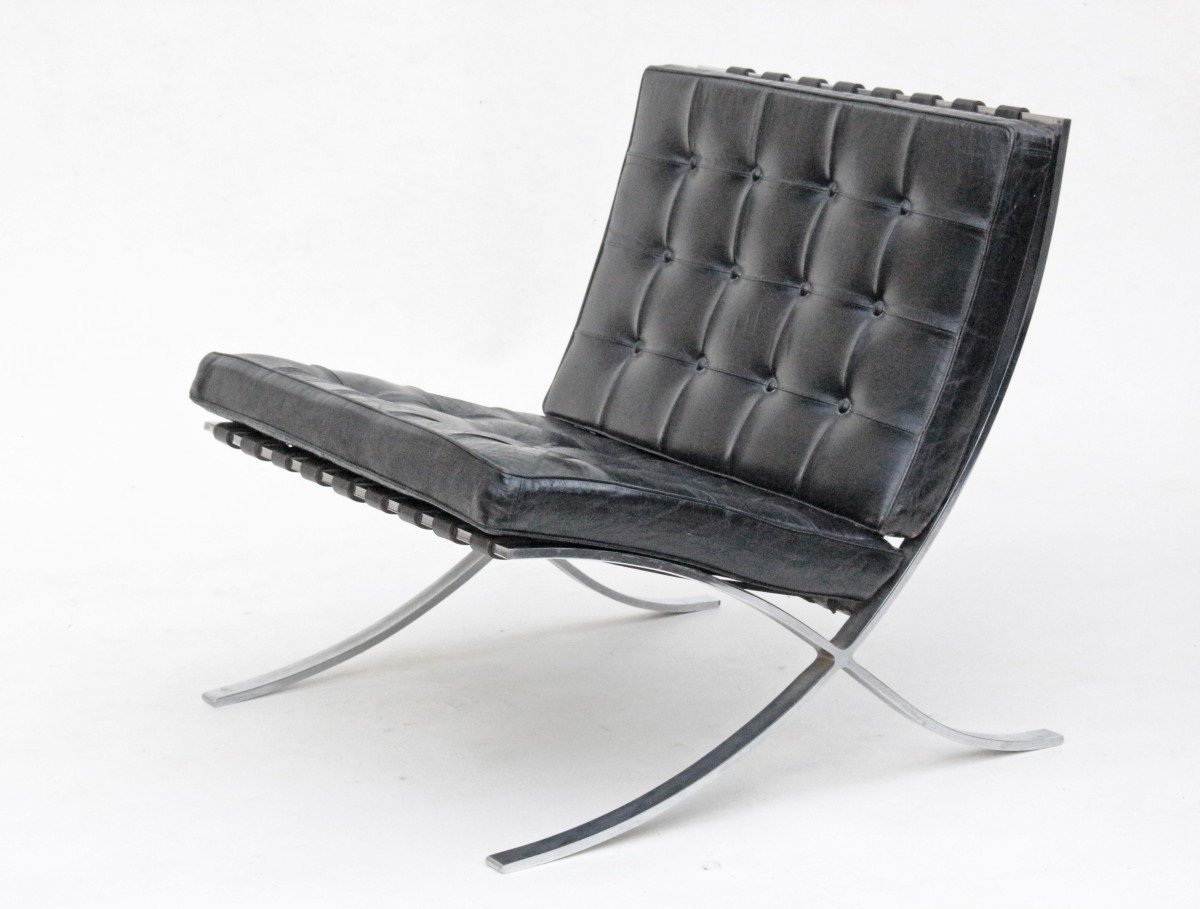 Armchair "barcelona" By Ludwig Mies Van Der Rohe For Knoll-photo-2