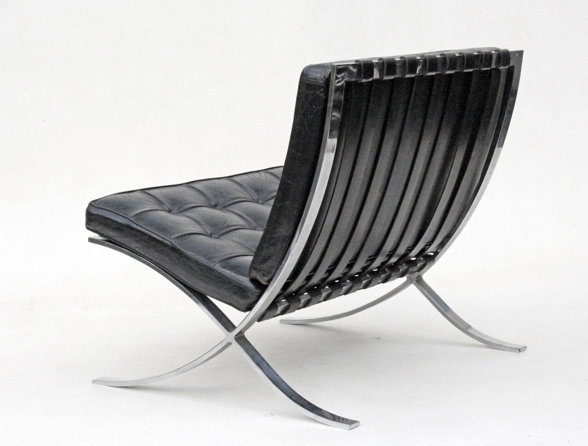 Armchair "barcelona" By Ludwig Mies Van Der Rohe For Knoll-photo-3