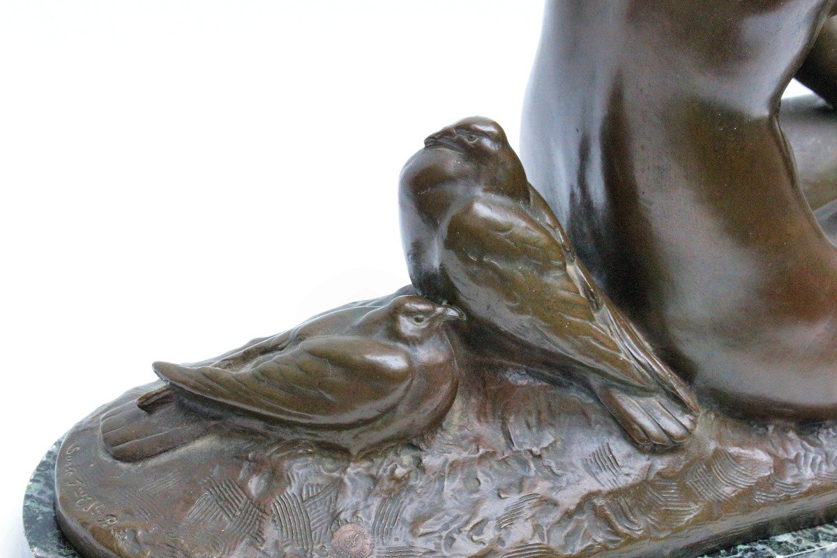 Joseph Cormier (1869-1950) Large Bronze Art Deco-photo-2
