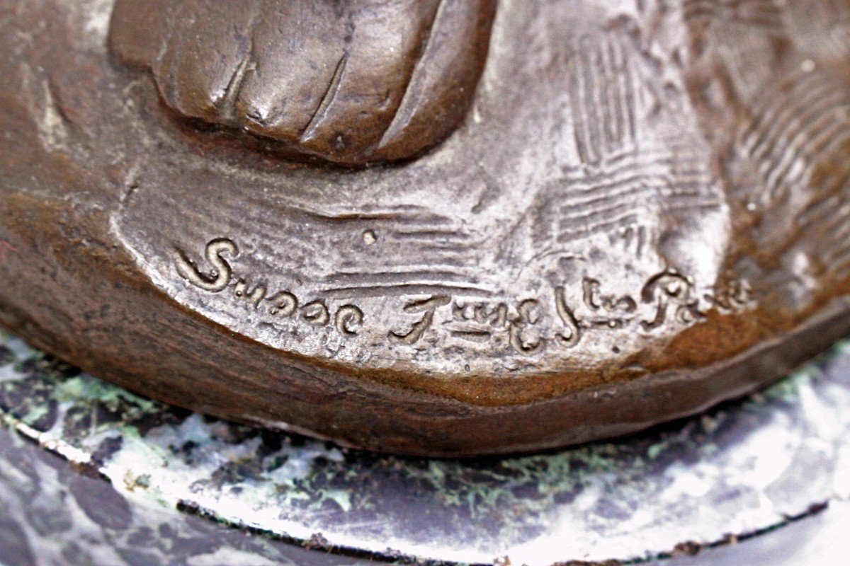 Joseph Cormier (1869-1950) Large Bronze Art Deco-photo-3