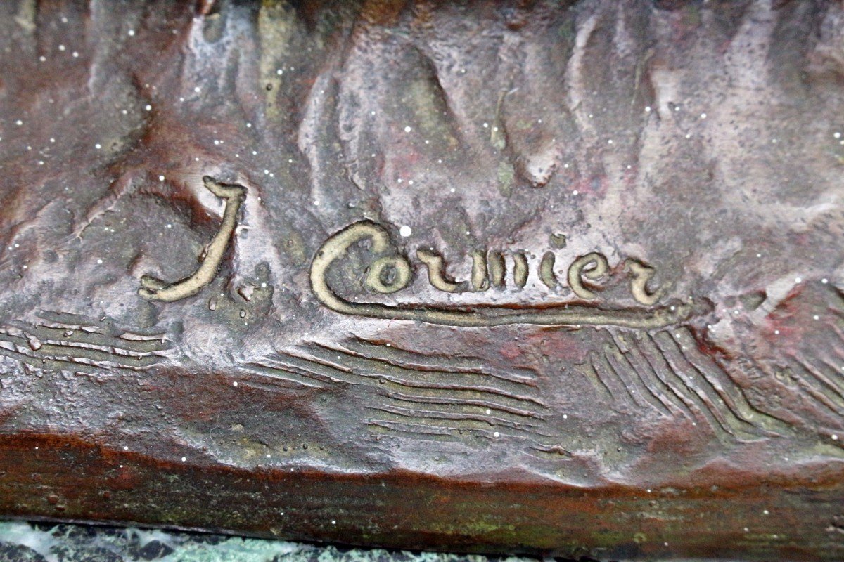 Joseph Cormier (1869-1950) Large Bronze Art Deco-photo-4