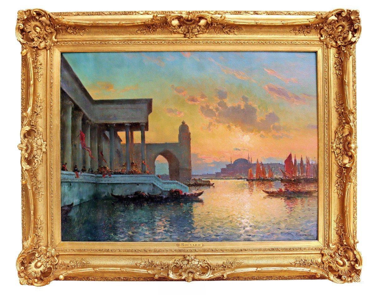 Antoine Bouvard (1870-1955) Great View Of Venice-photo-2