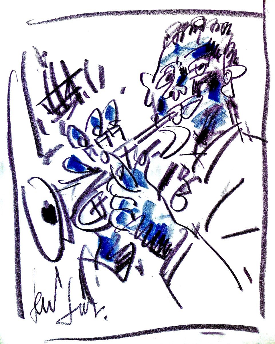 Gen Paul (1895-1975) Portrait de Louis Armstrong