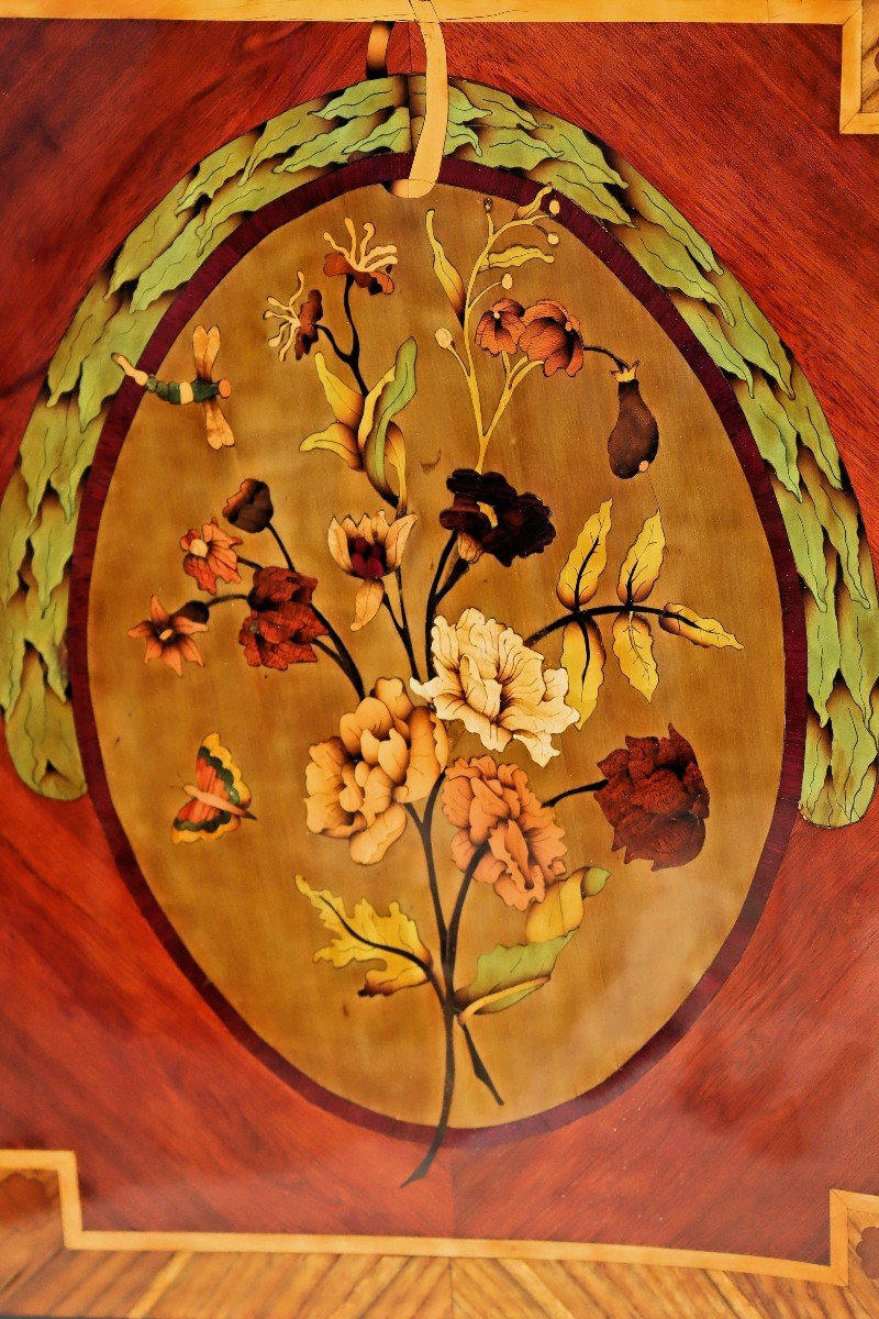 Jf Hache (1730-1796) Precious Living Room Dresser-photo-8