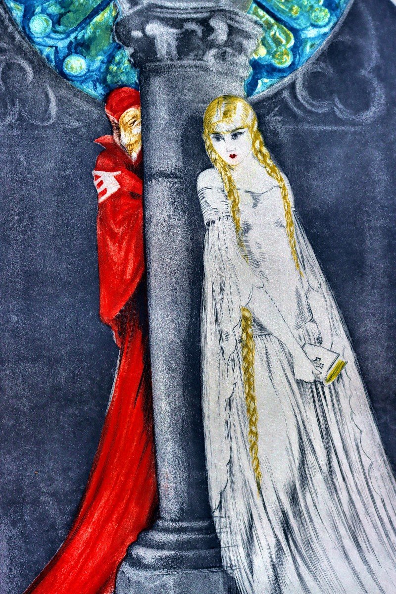 Louis Icart (1888-1955) Art Deco Print-photo-4