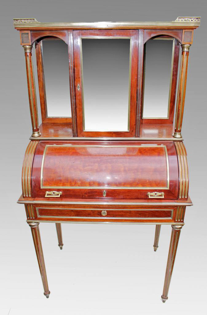 Cylinder Bureau Louis XVI Era Nineteenth