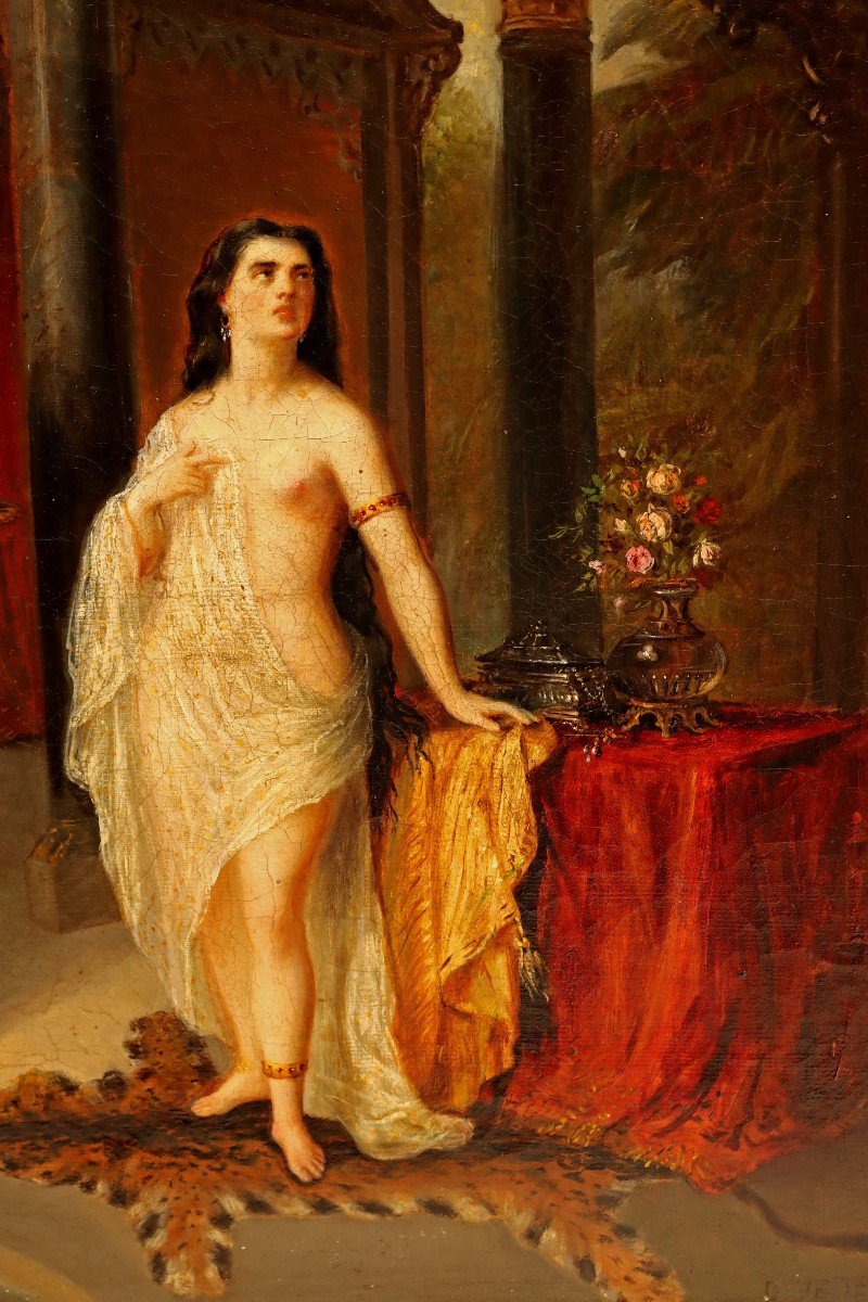 Louis Devedeux (1820-1874) Bethsame In The Bath-photo-1