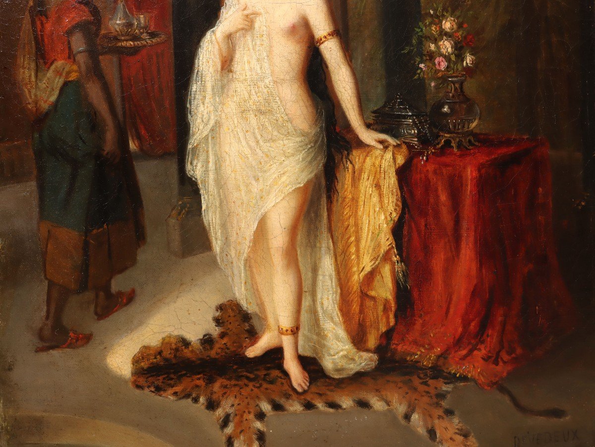 Louis Devedeux (1820-1874) Bethsame In The Bath-photo-6