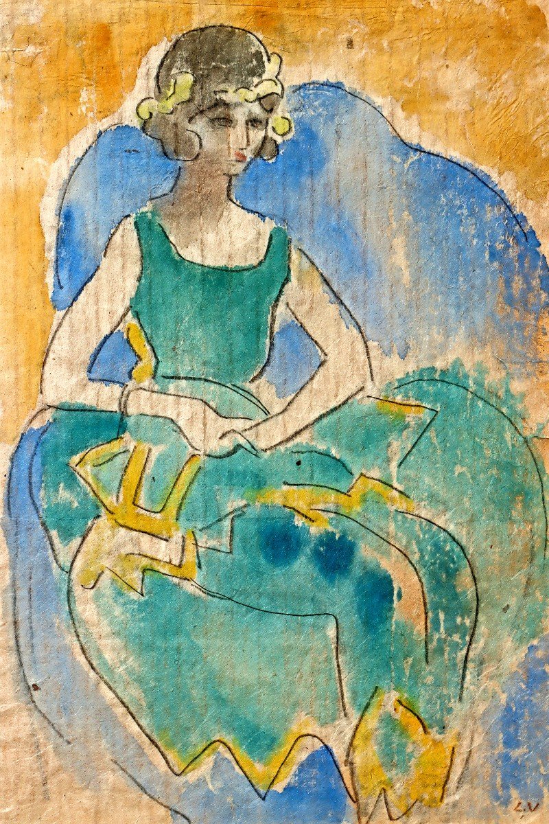 Louis Valtat (1869-1952) Drawing And Watercolor-photo-5