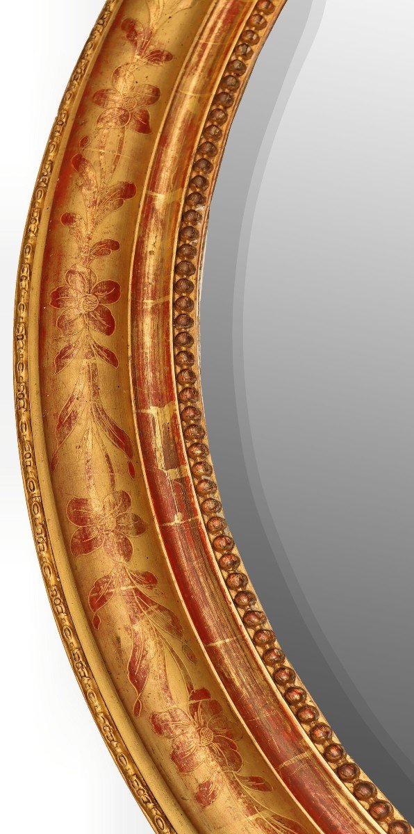 Large Oval Mirror, Louis-philippe Period-photo-4