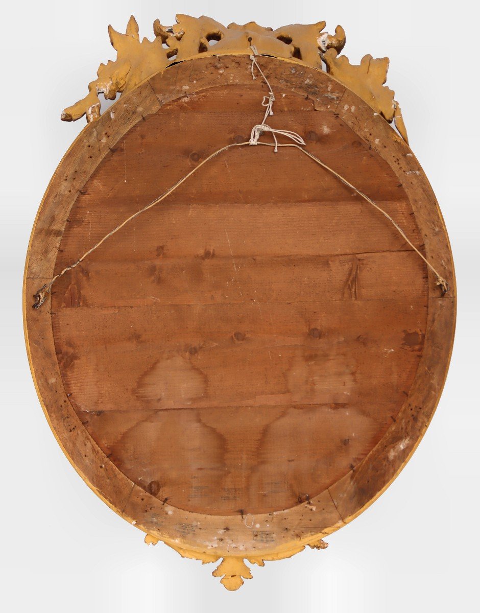 Large Oval Mirror, Louis-philippe Period-photo-7
