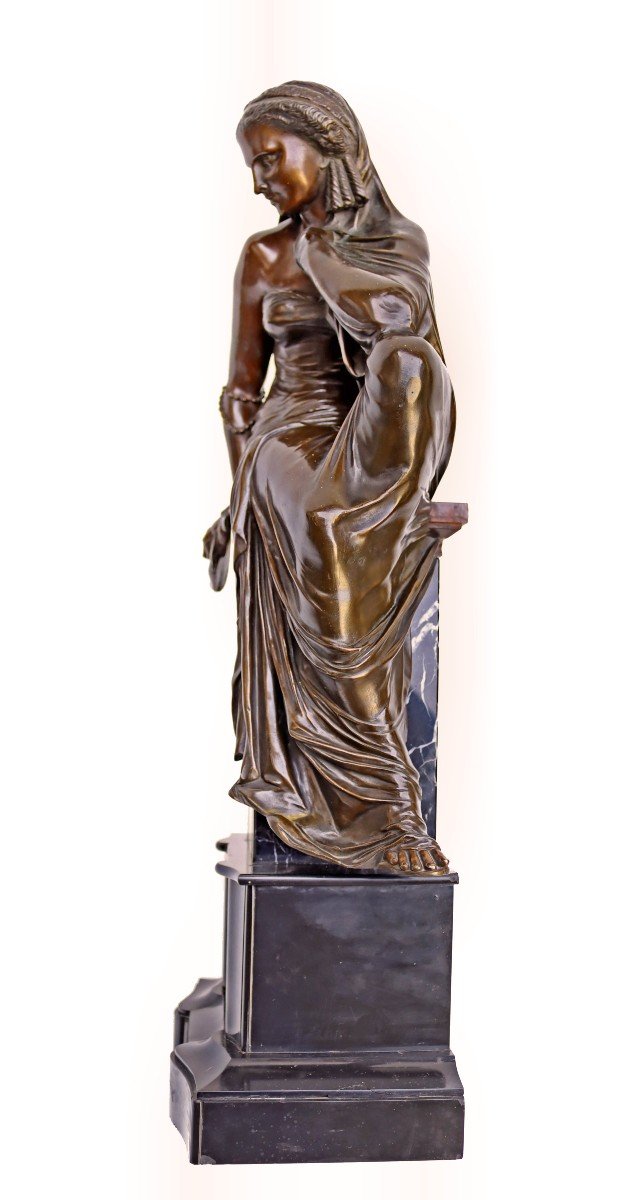  Grand Bronze XIXe Melpomène (h:70 cm)-photo-2