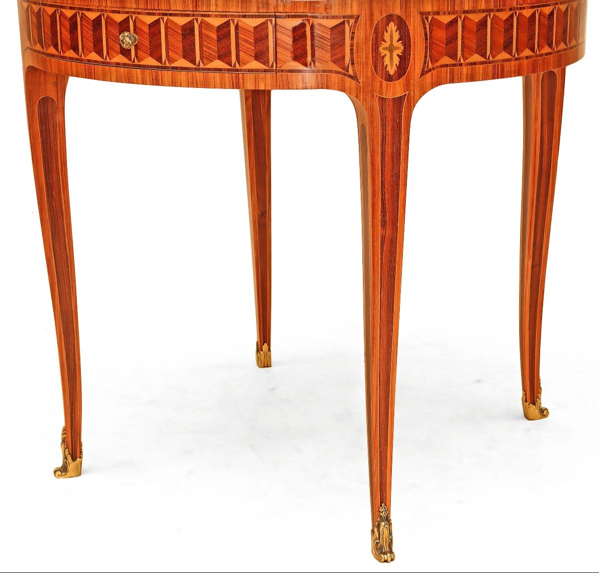 Maison Krieger Bouillotte Table In Marquetry-photo-4