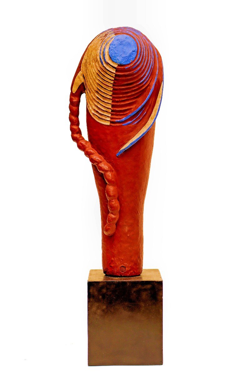 Lambert-rucki (1888-1967) Bronze Sculpture With Large -photo-2