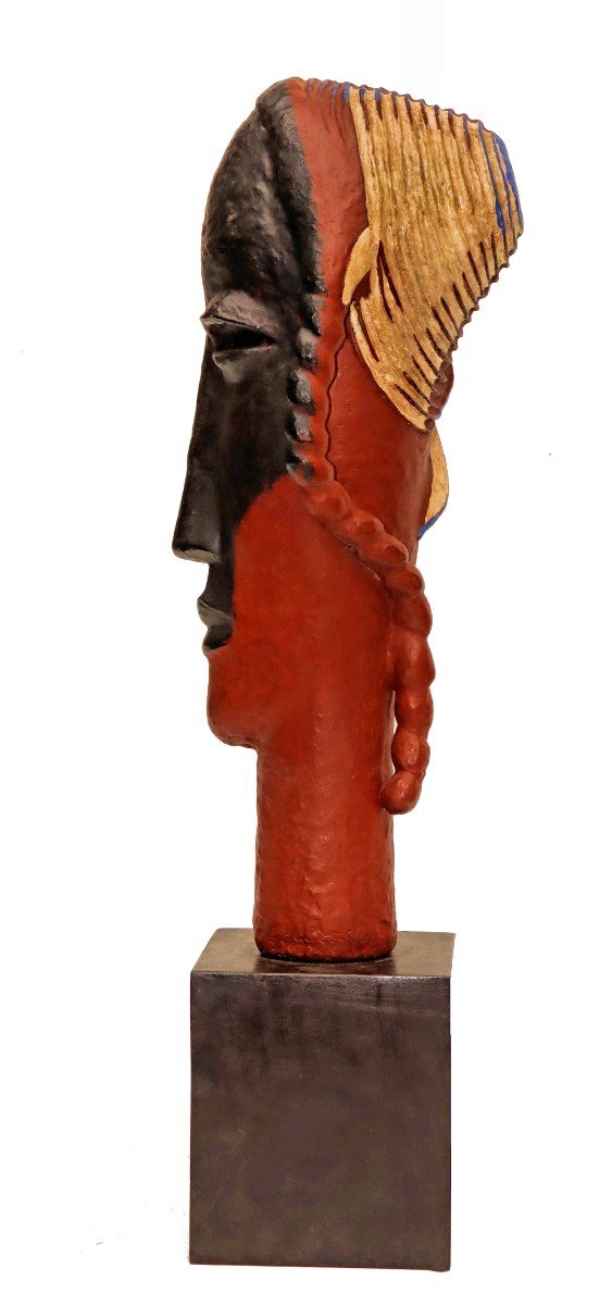Lambert-rucki (1888-1967) Bronze Sculpture With Large -photo-3