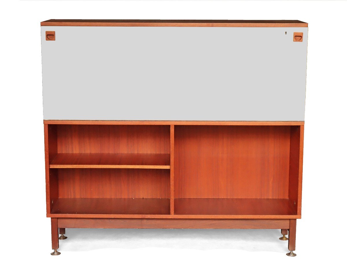 André Monpoix (1925-1976) Large Cabinet Secretary Library
