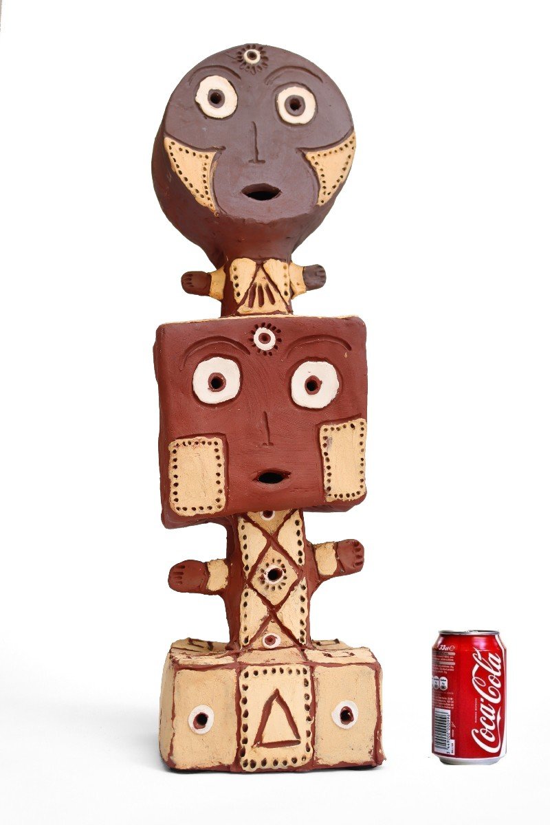Jean Paul Baudouin (born 1946) Totem Sculpture-photo-3