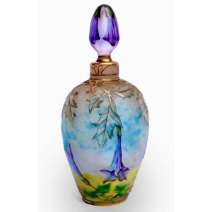 Daum☨nancy Nineteenth Art Nouveau Bottle "daturas"