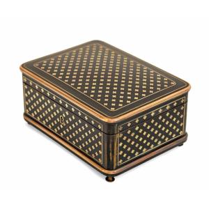 Tahan Paris 19th Century Reuge Music Box In Boulle Marquetry