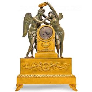 Claude Michallon (1751-1799) Important 1st Empire Clock H: 70 Cm