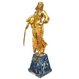 Antonin Mercié (1845-1916) Orientalist Bronze "sabre Dancer"