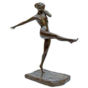 Prince Troubetzkoy (1866-1938) Bronze Dancer Figuring Lady Constance