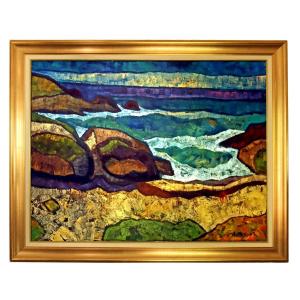 Alain LANSALOT (1957-2016) Côte Bretonne Style Nabis