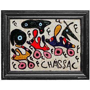 Gaston Chaissac (1910-1964) Ripolin On Masonite