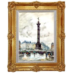 Frank WILL (1900-1951) Vue de Paris à Bastille