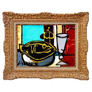 Claude VENARD (1913-1999) Huile sur toile Nature Morte