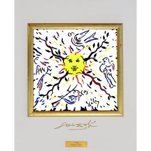 Salvatore DALI (1904-1989) Tableau en Céramique vers 1954