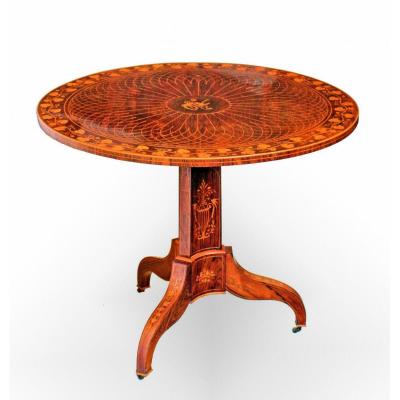 Charles X Period Table In Marquetry