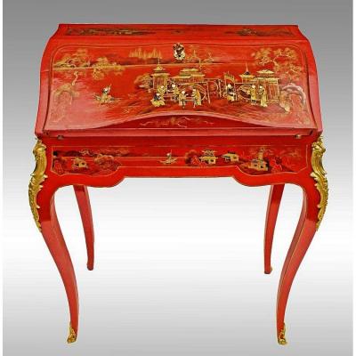 Bureau de pente en Laque de Chine