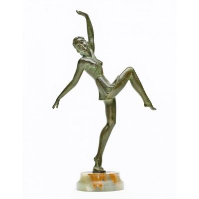 Art Deco Dancer In Bronze