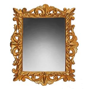 Large Golden Wood Mirror Italy Eighteenth