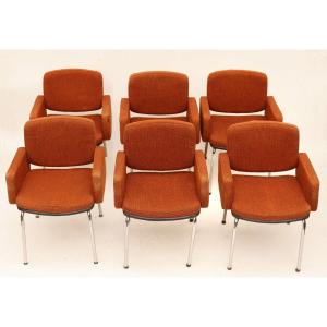 Suite Of Six Armchairs 1960-70