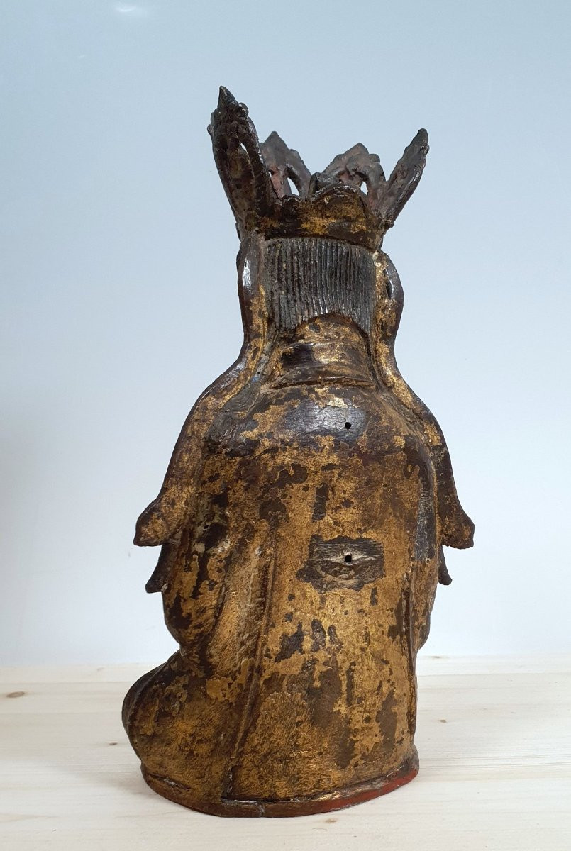  Bodhisattva Guanyn - Bronzo - Cina - -photo-3