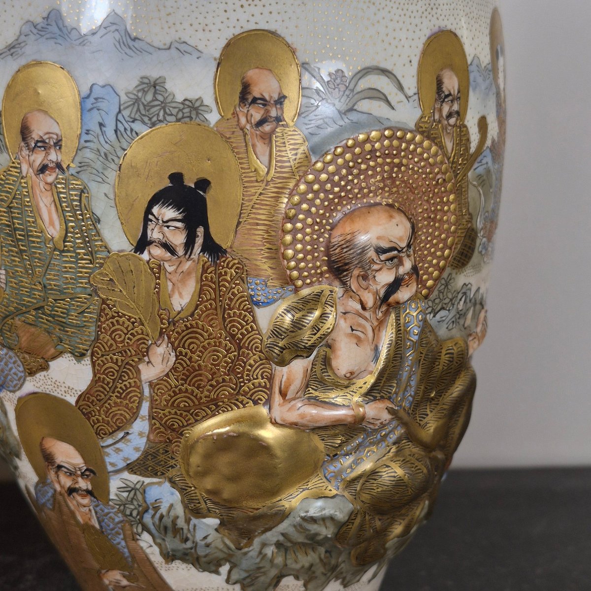 Paire de vases Satsuma-photo-2