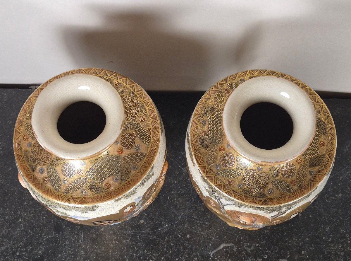 Paire de vases Satsuma-photo-3