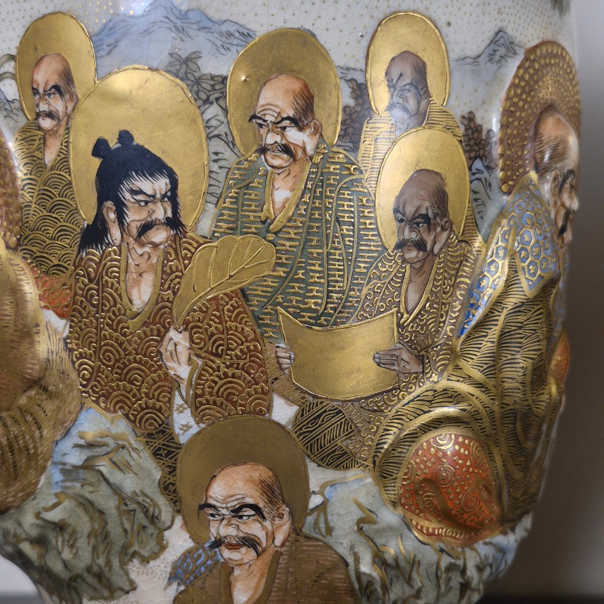 Paire de vases Satsuma-photo-3