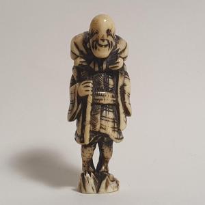 Netsuke  En corne de cerf