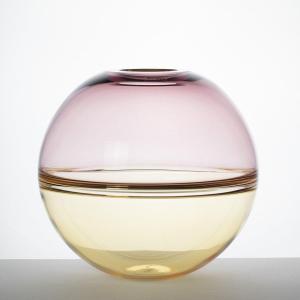 Spherical "incalmo" Murano Glass Vase, Alfredo Barbini, Ca. 1970