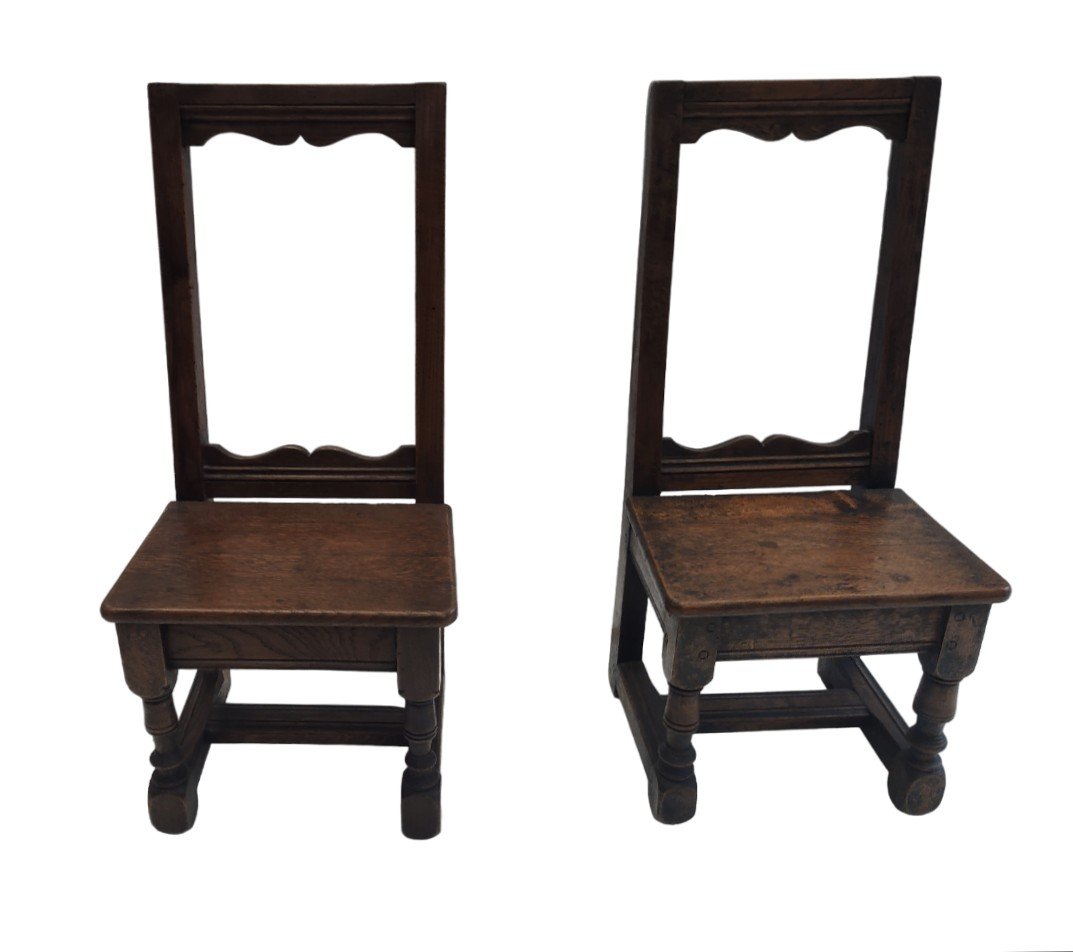 Pair Of Miniature Lorraine Chairs By Frédéric Massin Late 19th/early 20th Century