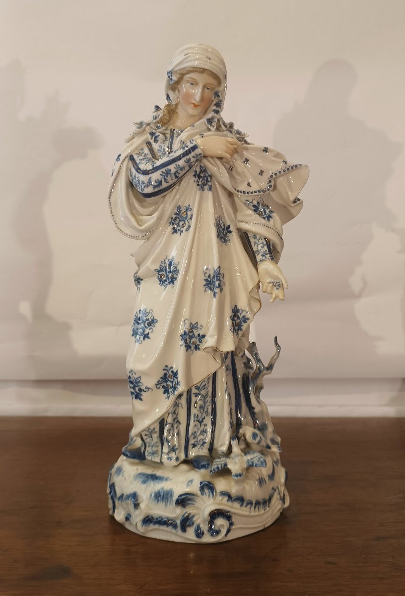 Mid-19th Century Three Rauenstein Porcelain Seasons Figures-photo-3