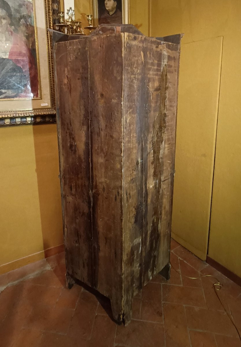  Second Half Of The 19th Century Lacquered Corner Cabinet-photo-3